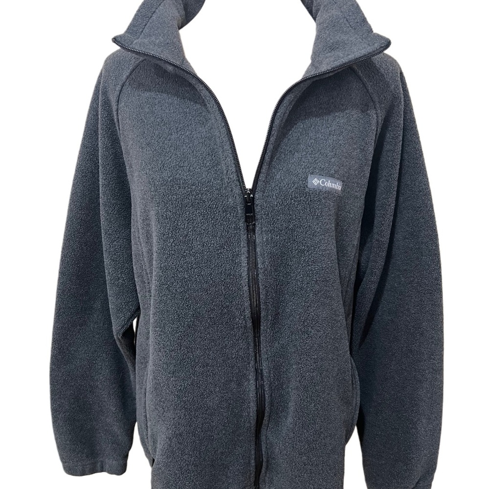 Women’s 3XL Columbia Dark Gray Full-Zip Fleece Jacket